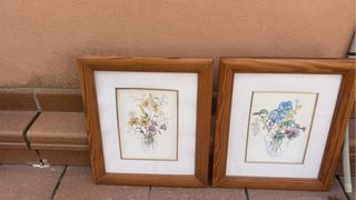 Quince Cuadros Flores Hortensias Decoración