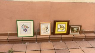 Quince Cuadros Flores Hortensias Decoración