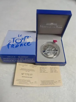 Moneda 1.5€ 2003 Tour de Francia Plata