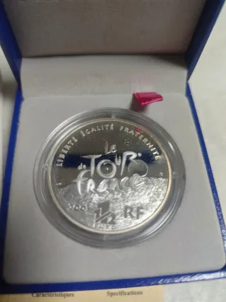 Moneda 1.5€ 2003 Tour de Francia Plata