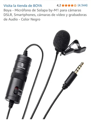 Microfono a baionetta Boya by-M1 per smartphone