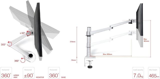 Soporte Escritorio Monitor y Portátil