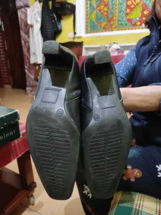 Botines de cuero españoles negros NEGOCIABLE
