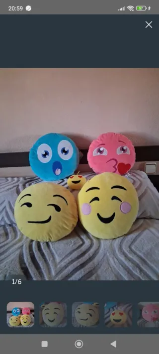 5 Cojines Emoji