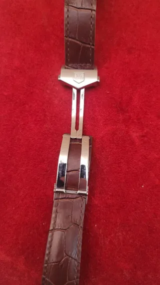 Correa TAG Heuer Marrón Cocodrilo original