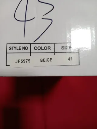 Sandalias ETÉREO SHOES Beige Talla 41