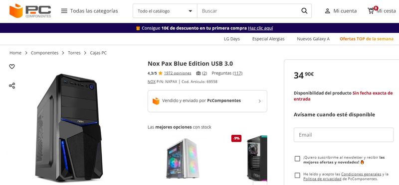 Ordenador GAMING: i5-4670K+GTX 1650 4GB GDDR6 afbeelding 3