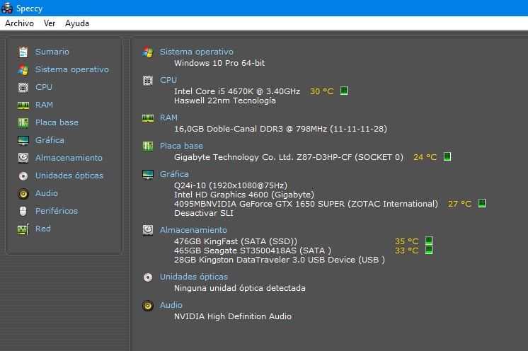 Ordenador GAMING: i5-4670K+GTX 1650 4GB GDDR6 afbeelding 5