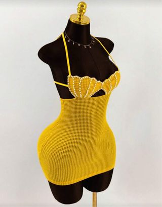 Vestido amarillo sin usar talla S