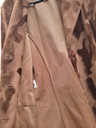 TERRE DE SIENNE ABRIGO DIBUJO ONDAS MARRON T1/S