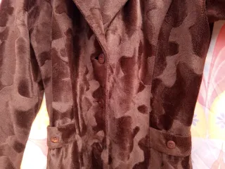 TERRE DE SIENNE ABRIGO DIBUJO ONDAS MARRON T1/S