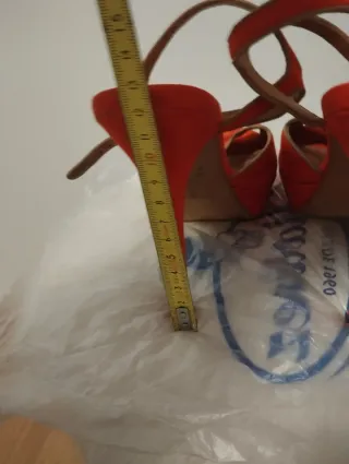 Sandalias Stradivarius Naranja/Rojo