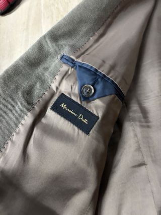 Americana Massimo Dutti Beige/Marrón