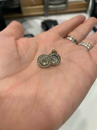 Orecchini a lobo con strass