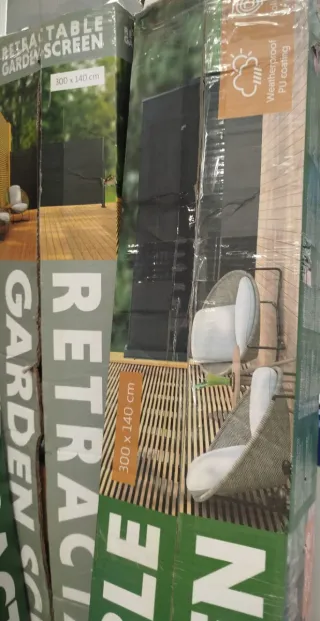 Pantalla retráctil para terraza 300x140cm