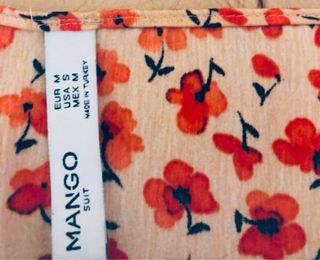 Blusa lencera Mango floral