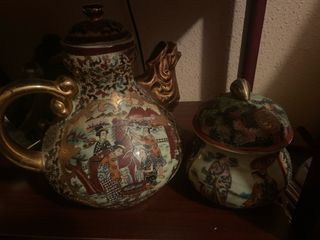 Jarrón chino antiguo, más de 20 años