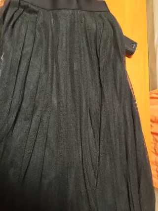 Falda tul negra talla XS