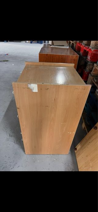 Cajonera mostrador de madera