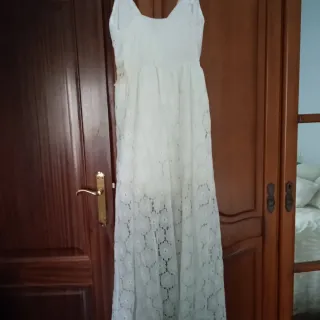 Mono corto encaje blanco/beige