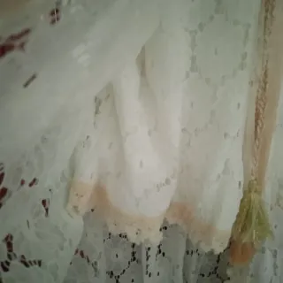 Mono corto encaje blanco/beige