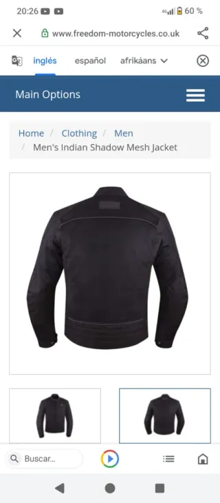Chaqueta Moto Indian Motorcycle Negra