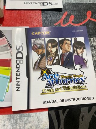 Caja vacía Nintendo DS Ace Attorney pal España