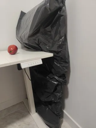 Mesa de centro de melamina y cristal