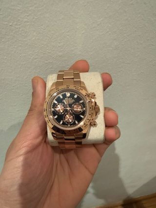 Reloj Rolex Oro Rosa Negro 40 mm 2021