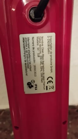 Vaporeta Clean-Maxx Damfbesen Roja.