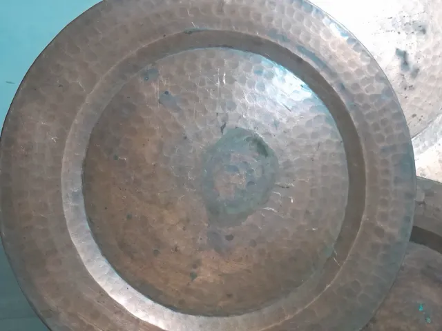 3 Platos Vintage Cobre Martillado