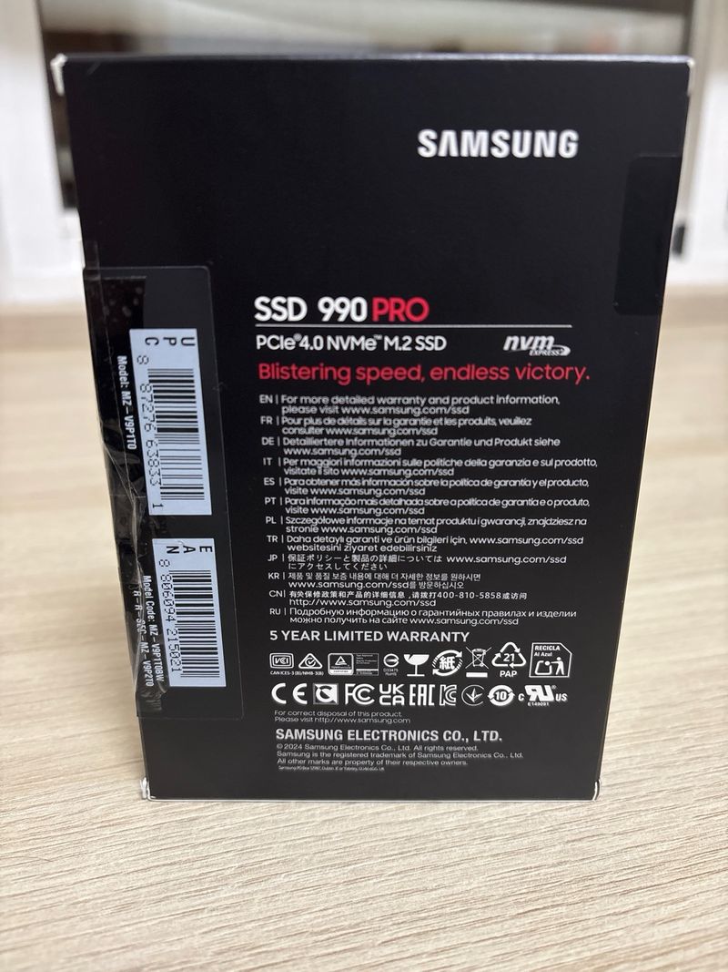 SSD Samsung 990 PRO 1TB M.2 NVMe afbeelding 4