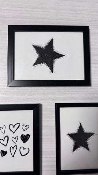 Set 3 Cornici Moderne Nere