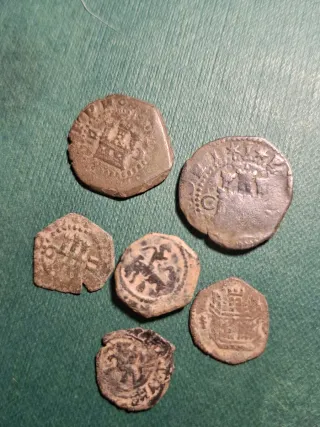 Lote monedas antiguas medievales