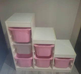 Mueble Organizador Infantil Ikea Rosa