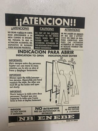 Mesa de ping pong TAICOR