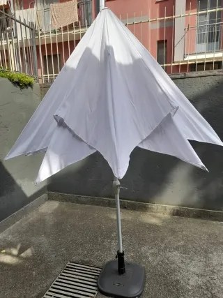 Ombrellone da esterno bianco