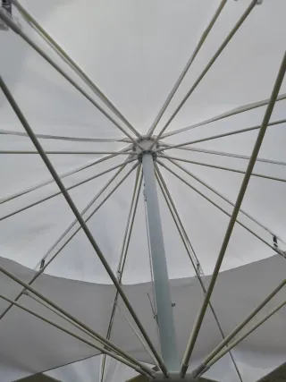 Ombrellone da esterno bianco