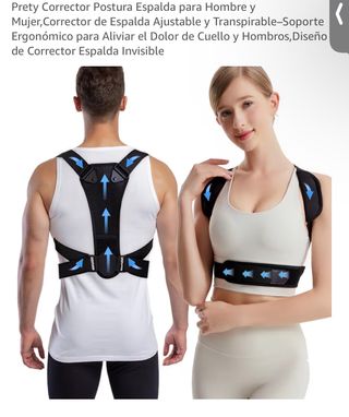Corrector Postura Espalda Prety Negro