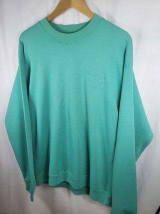 Sudadera Vintage Levi's 90s Verde Menta Talla L