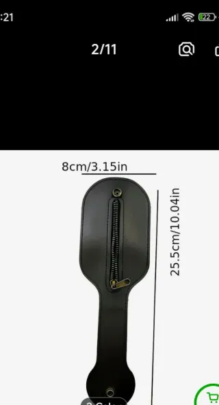 Billetera de defensa personal con cremallera