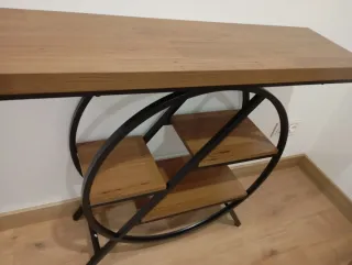 Recibidor moderno madera y metal