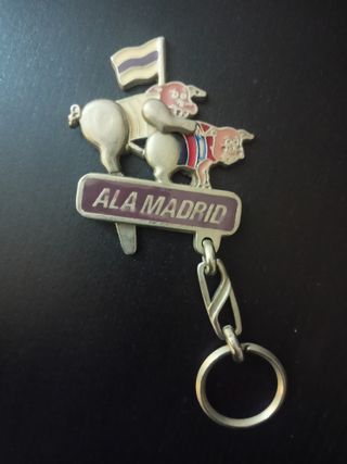 Portachiavi Articolato Vintage 'Ala Madrid' - Anni '80