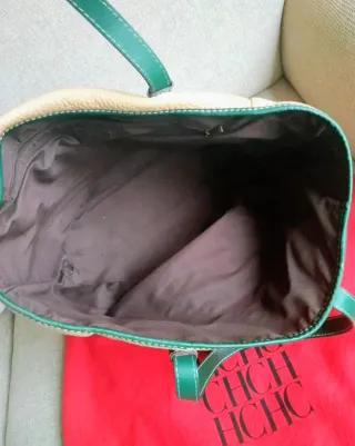 Bolso Tote CH Beige y Verde