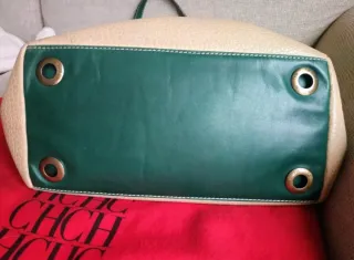 Bolso Tote CH Beige y Verde