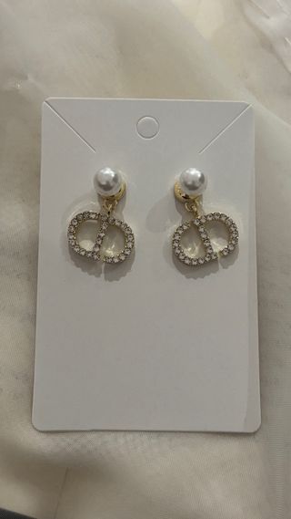 Pendientes perla reversibles oro