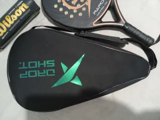 Pala Padel Drop Shot X-Drive y dunlop 2 palas.