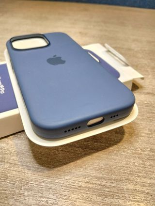 Funda de silicona con MagSafe para el iPhone 16 Pro - Azul denim