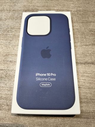 Funda de silicona con MagSafe para el iPhone 16 Pro - Azul denim