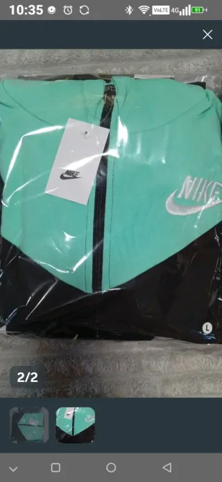 Conjunto deportivo Nike negro y rosa